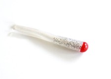 100 NEW Soft Plastic Two-toned Tubes Baits Lures Fishing Tackle 5cm 2" Silver