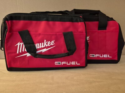 2 - Brand New Small  Milwaukee  M12  Fuel  Heavy  Duty  Canvas Tool Bags
