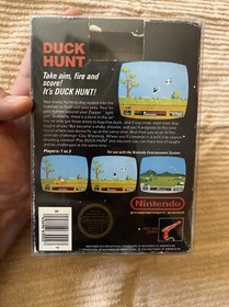 Nintendo NES 1985 Duck Hunt Gloss Sticker Seal Black Box Test Market RARE!