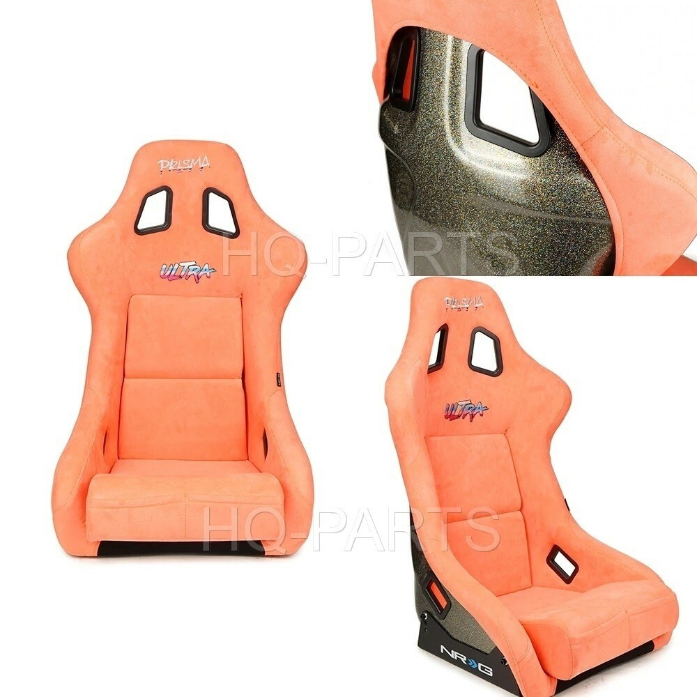 NRG PRISMA FIXED BACK BUCKET RACING SEAT FRP-302PH-ULTRA ALCANTARA