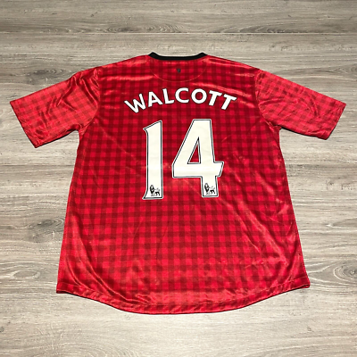Theo Walcott #14 Nike Manchester United Home Soccer Football