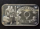 1973 CEECO Mint Women's Liberation CEM-52 Silver Art Bar A2602