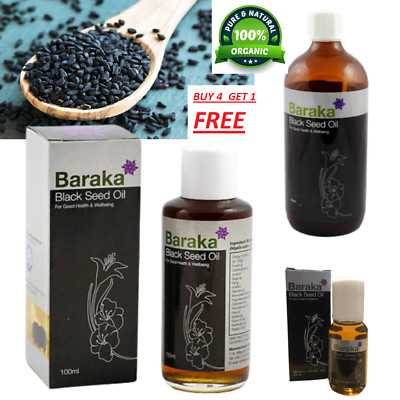 Black Seed Oil COLD PRESSED Cumin Nigella Sativa Unrefined 100% Purer 3 Size
