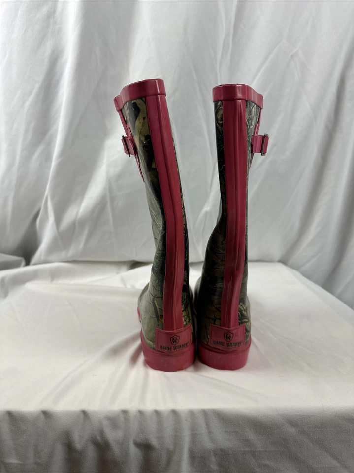 Game Winner Botas de Goma Rosa Camuflaje con Borde Rosa Talla 5 Foto 4 de 4