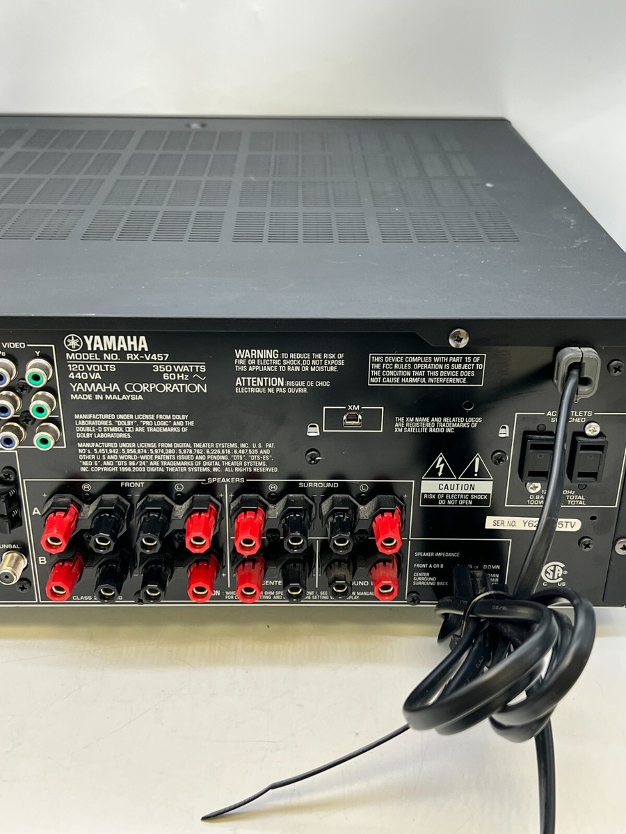 CLASSIC YAMAHA RX-V457 A/V *Natural Sound Receiver ~ 350Watts | eBay