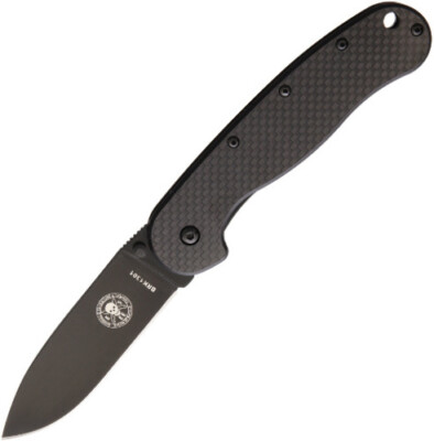 New  BRK Designed by ESEE BRK1302CFB Avispa Framelock CF/Black D2