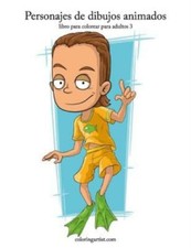 Personajes De Dibujos Animados Libro Para Colorear Para Adultos 3