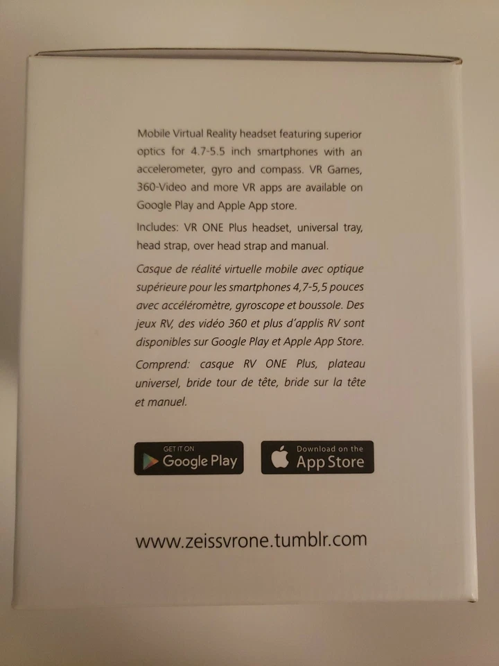 ZEISS VR One Plus Virtual Reality Headset   seal broken never used. See picture - Image 4 of 4