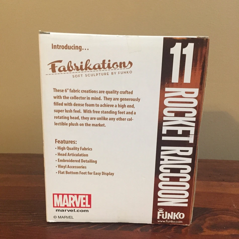 Peluche Cohete #11 Fabricaciones Funko Marvel Guardianes de la Galaxia Caja Imperfecta Foto 4 de 4