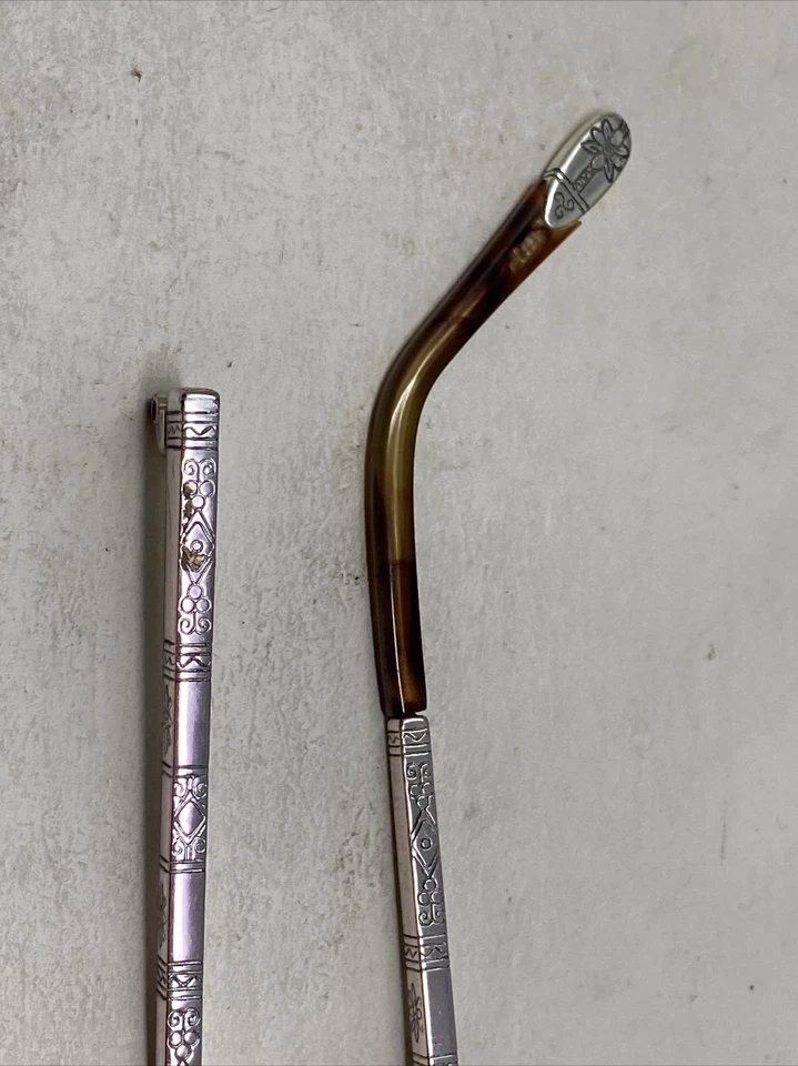 RECTOR LUNA AZUL BRILLANTE ROSA/PLATEADO TORTUGA TEMPLO BRAZO REPUESTOS -P97 Foto 4 de 4