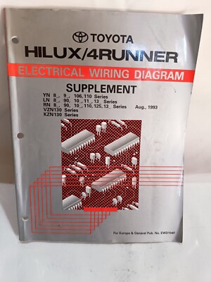 Toyota Hilux/4 Runner Handbuch Schaltpläne, Eletrical Wiring Diagram