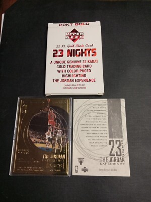 22KT. Gold Photo Card 23 Nights. 04829 Of 23,000 The JORDAN