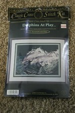 Cross My Heart Classic Cross Stitch Kit - Dolphins At Play NIP