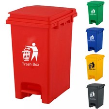 Recycling Pedal Bin For Kitchen Home Office Bathroom Waste Slim Rubbish Dustbin