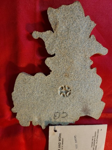 New VTG 1981 St Andrew's Priory handcrafted stoneware pottery thank you angel - Picture 9 of 9