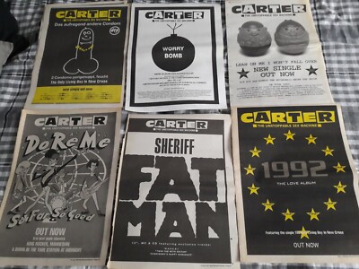 CARTER THE UNSTOPPABLE SEX MACHINE mag advert SHERIFF FATMAN DO RE ME 1992 >