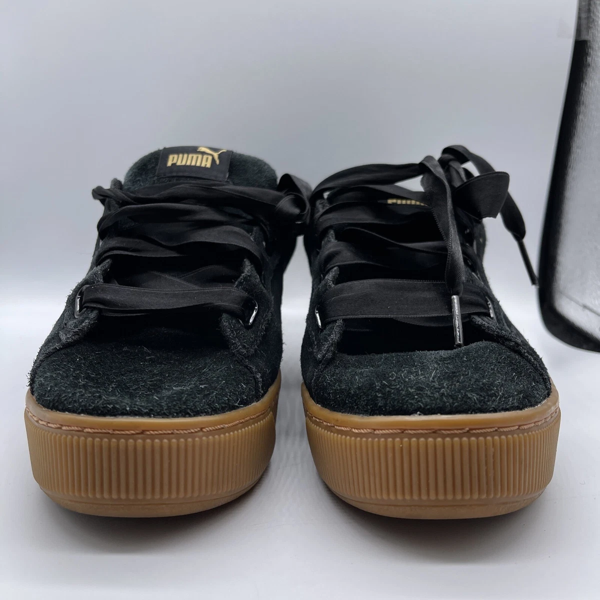 Puma Suede Platform Core Women's Sneakers Black/White363559-02 - Walmart.com