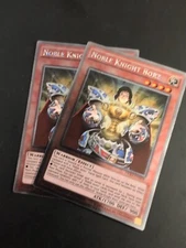 Yugioh! 2X Noble Knight Borz - NKRT-EN009 - Platinum Rare - Limited Edition NM