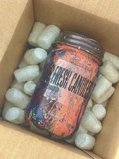 OG FRESH Scented Odor Eliminating Candle 16oz Mason Jar Soy Slow Burn Hemp Wick