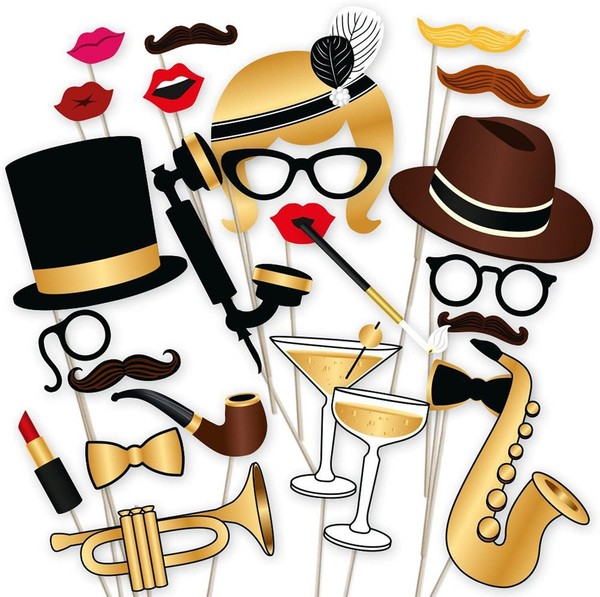 Party Foto Booth Props Foto Requisiten Requisiten Fotobox Accessoires Mix Foto-image