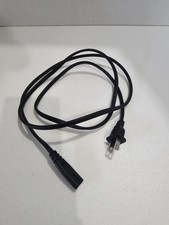 2-Prong Power Cord IEC C7 Figure 8 AC Cable Black Replacement