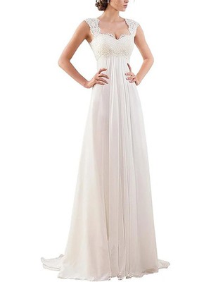 Wedding Dresses for Bride Sleeveless Lace Petite/Plus Size Bridal Gown for Civil