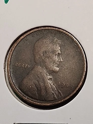 1909-VDB Lincoln Wheat Cent Penny Fine Condition