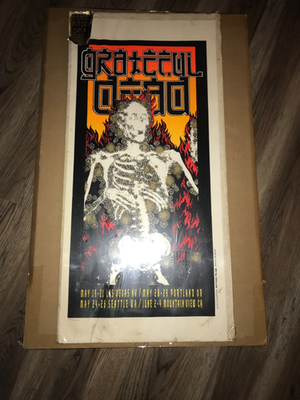 Alton Kelley signed silkscreen GRATEFUL DEAD TOUR POSTER 1995 2130