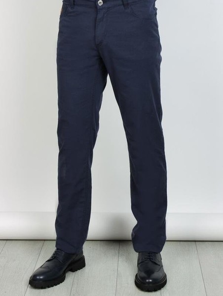 Men Massimo Dutti Trousers Navy Cotton 29 / S / 42 #MXOE