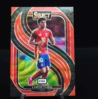 Lamine Yamal 2024-25 Panini Select FIFA Mezzanine Red Wave Prizm 13/59 #190