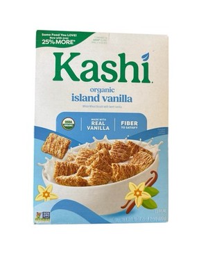  New Kashi ORGANIC ISLAND VANILLA Sweet Biscuit Breakfast Healthy Cereal 18oz