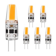 G4 LED Bulb 2W, Warm White 3000K, AC/DC 12V-24V 1505 COB LED Light Bulbs Equi...