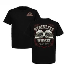 Stainless Diesel 5 Blade Mafia T-shirt Twin Turbo Diesel Performance Graphic Te Stainless Diesel 5 Blade Mafia T-shirt Twin Turbo Diesel Performance Graphic Te