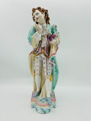 Antique Large French Jean Gille Porcelain Statue Figurine