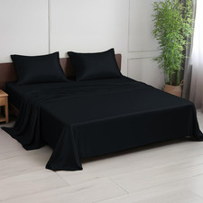 Premium 100 Viscose Derived from Bamboo Queen Sheet Set - Ultra Soft, Breathabl