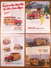 Late 1940s-1950 Willys-overland Motors Station Wagon Magazine Ads Wb-11 Late 1940s-1950 Willys-overland Motors Station Wagon Magazine Ads Wb-11