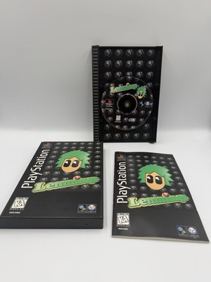 Lemmings 3D - Sony PlayStation 1 PS1 1995 Complete CIB Long Box w/ Manual
