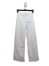 Frame size 32 Le Slim Palazzo Modernist Pocket Jeans White Wide Leg NEW 298