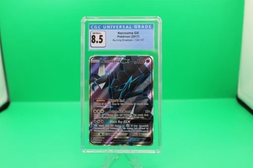 CGC 8.5 - Necrozma GX #134/147 - Burning Shadows - Full Art Pokemon - NM/Mint+