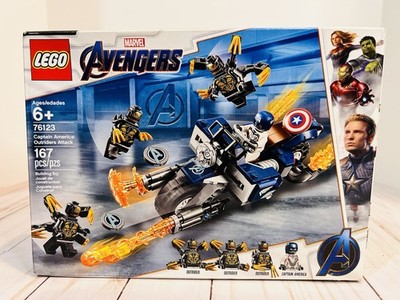 LEGO Marvel Avengers Captain America: Outriders Attack 76123 NEW, Some Wear