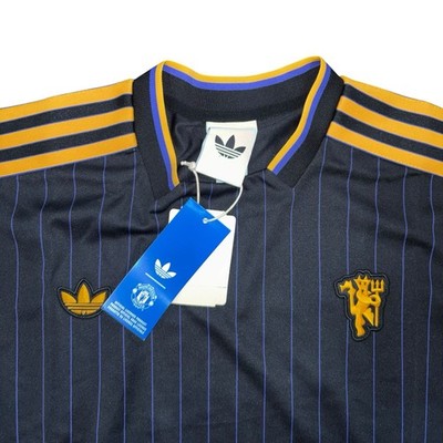 Adidas Manchester United Terrace Icons Black Soccer Jersey, Size