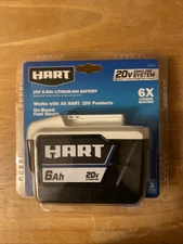 New HART HPB05 20 Volt 6.0Ah Lithium-Ion Battery On Board Fuel Gauge Sealed
