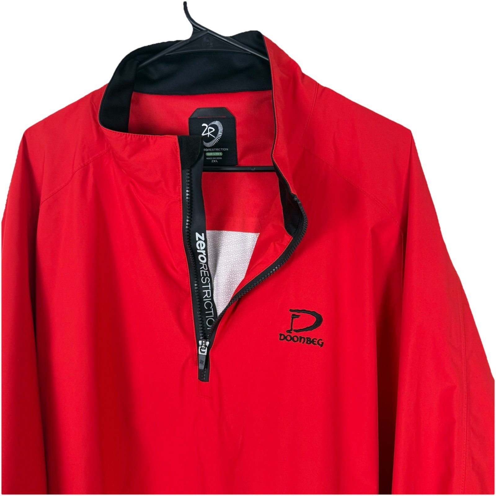 Zero Restriction Tour Series 1/4 Zip Pullover Windbreaker Rain Jacket Mens XXL