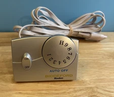 Biddeford TC11BA Electric Heating Blanket 4-Prong Silver Controller