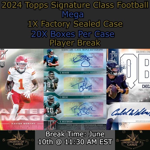 Michael Vick 2024 Topps Signature Class Football Mega 1X Case Player BREAK #5