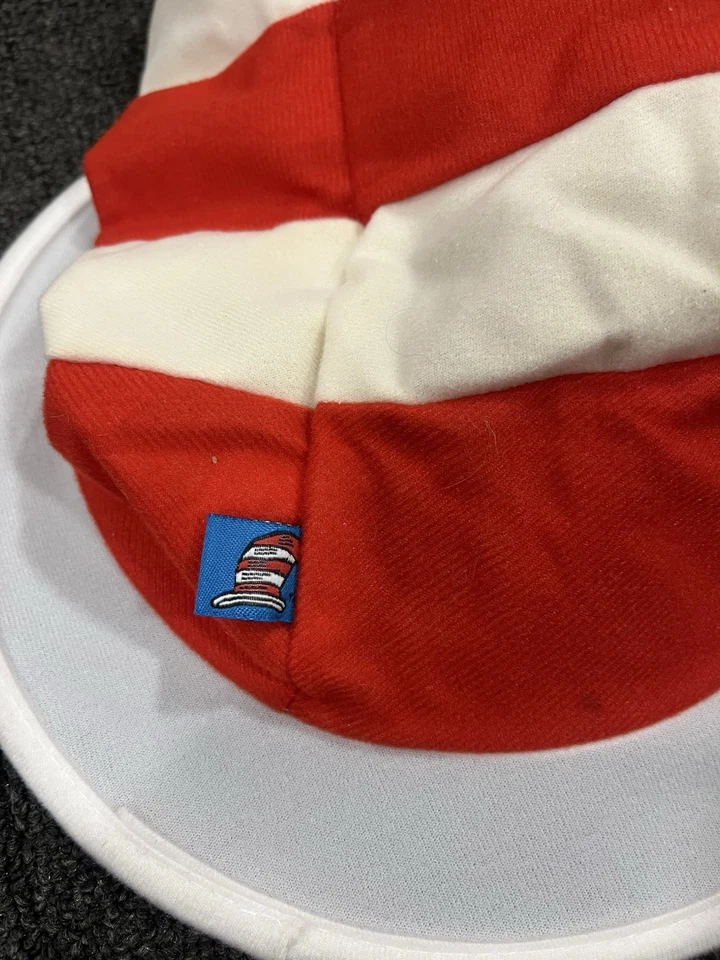 Dr. Seuss Cat In The Hat 2012 rojo blanco rayas 13” de alto adultos Foto 2 de 4