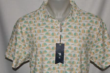 NWT WILLIAM MURRAY XL Men's S/S BUILDING BRIDGES Poly Spandex Golf Shirt