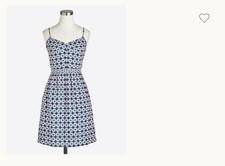 J Crew Seaside Floral Cami Short Sun Dress Adjustable Strap 10 Fairy Boho Fest