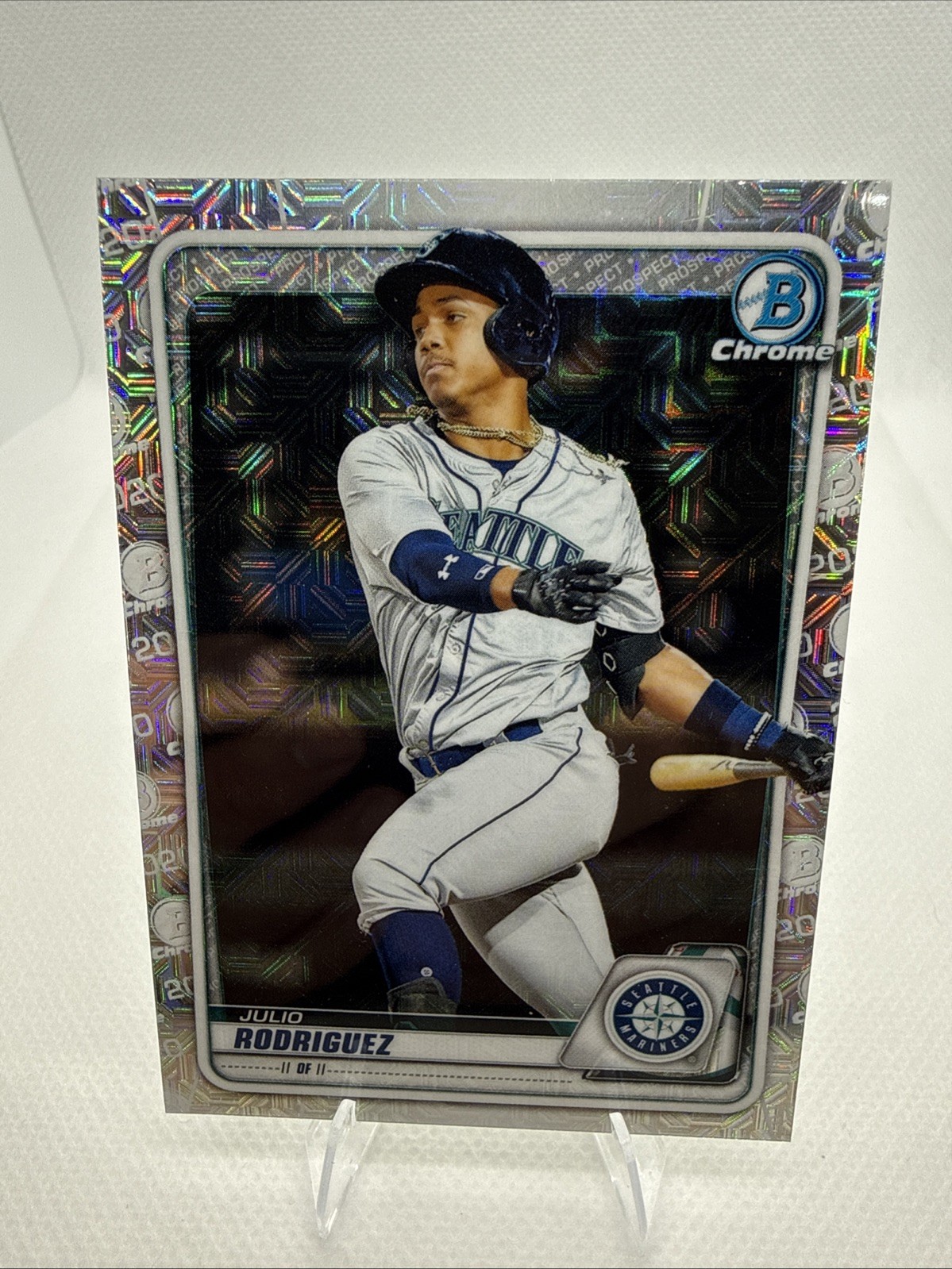 2020 Bowman Chrome #BCP-175 Julio Rodriguez Prospects Mojo Refractor