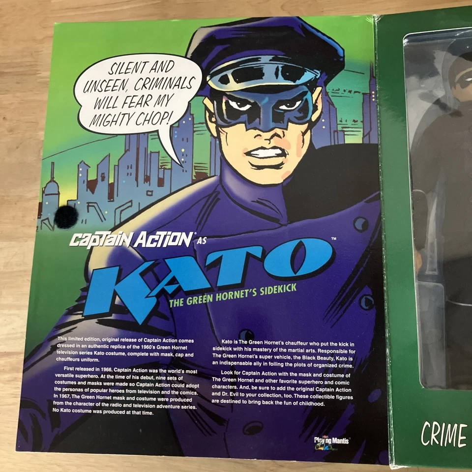NOVO!!! 1998 KB Toys Exclusive Captain Action As Kato The Green Hornet's Sidekick - Imagem 3 de 4